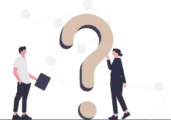 Inicio Imagen de hombre y mujer con un signo de interrogación