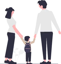 Inicio Imagen de padres con su hijo de la mano